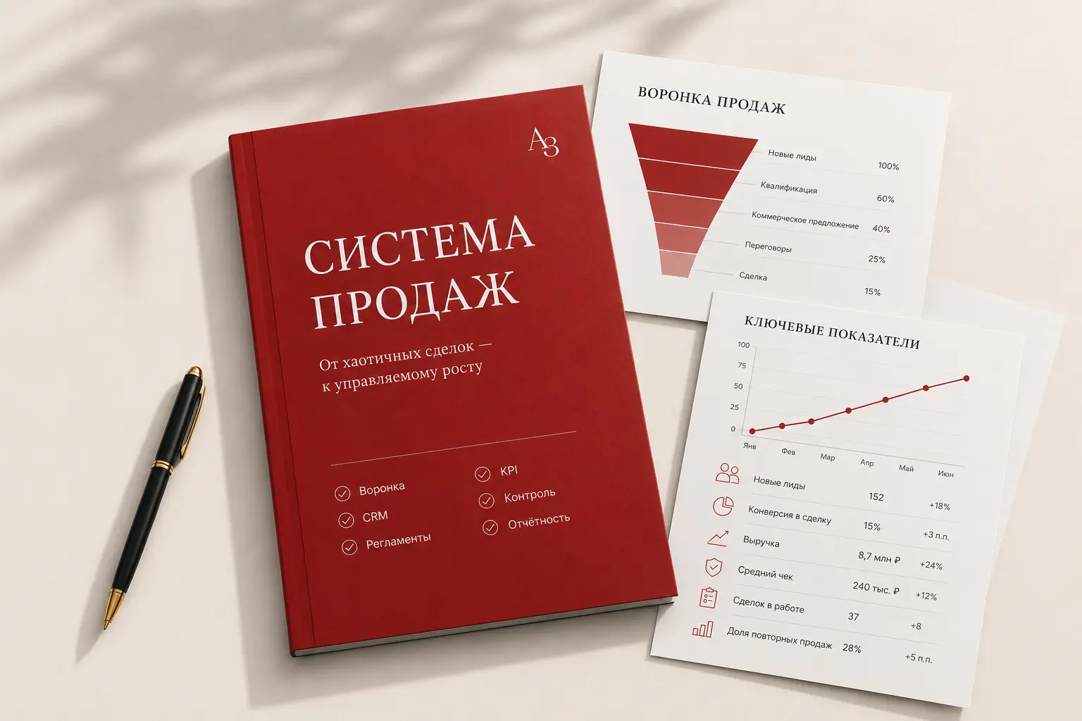 Система продаж: воронка, CRM и ключевые показатели